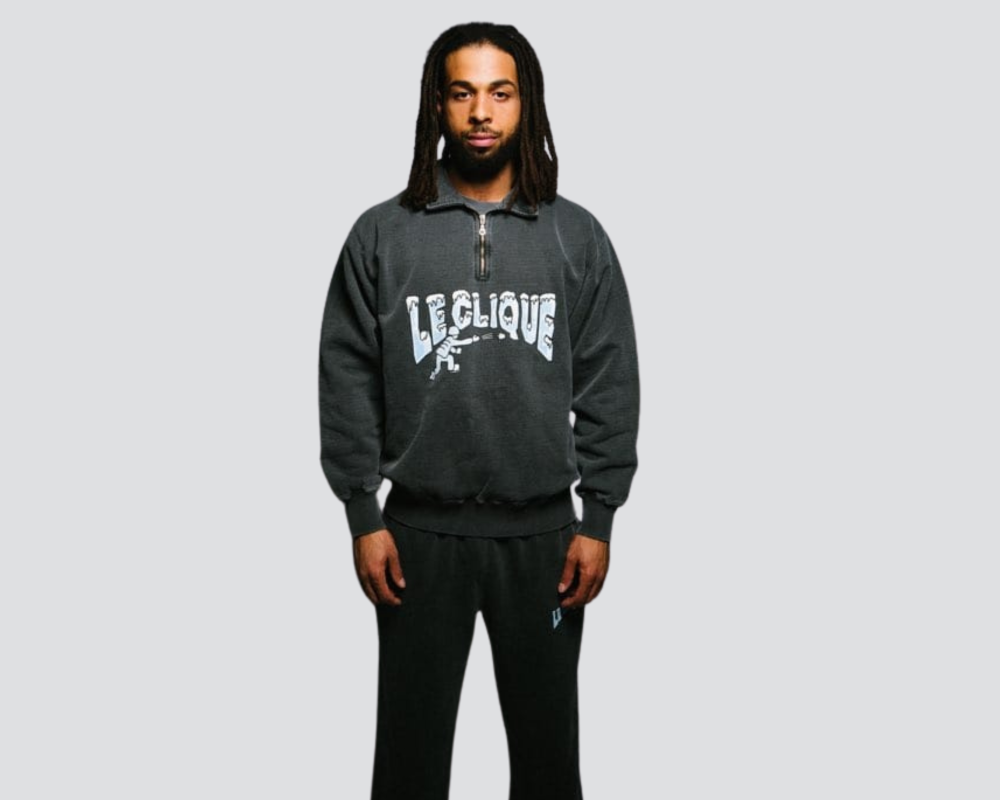 Zip polo Tracksuit (Grey)